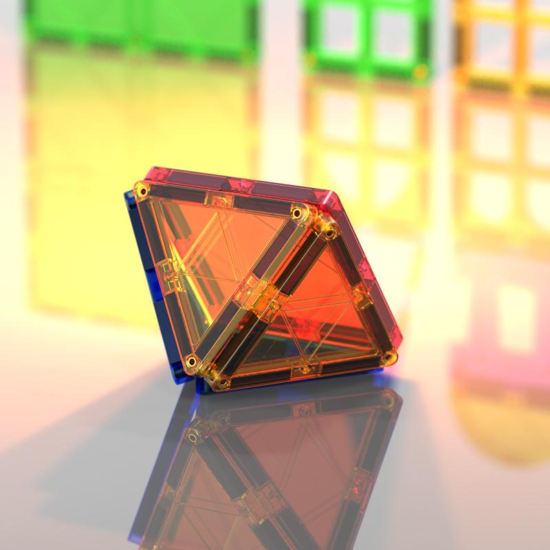 112PCS Magnetic Tiles Big Size Magnet Construction Building Blocks Collections Designer Educational Game Toys for Kids Best Gifts