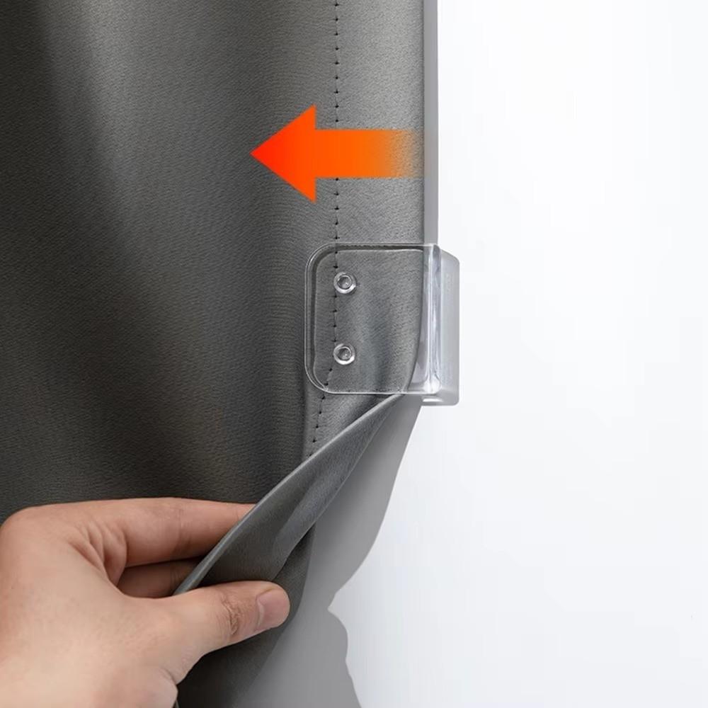 2/4/6/8Pcs Transparent Curtain Closure Clip Windproof Curtain Fixing Buckle  Toilet Curtain