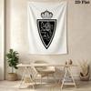 Real Zaragoza Wall Tapestry Aesthetic Wall Hanging Printed Fabric Blanket Decorative Tapestries for Bedroom Living Room Home Decor