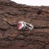 Pink Tourmaline Gemstone Ring, Handmade 925 Solid Sterling Silver Jewelry, Meditation Ring Jewelry For Women