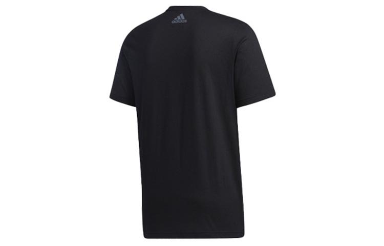 Adidas T Shirts Men's Black Crew Neck Moderate Straight Fit GD5438