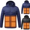 Мужская Куртка-пуховик с капюшоном с интеллектуальным подогревом и четырьмя режимами постоянной температуры