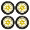 4pcs 16 Pairs RC Tire Aluminum Alloy Improving Stability Glossy for 128 RC Drift Tire for K969 for