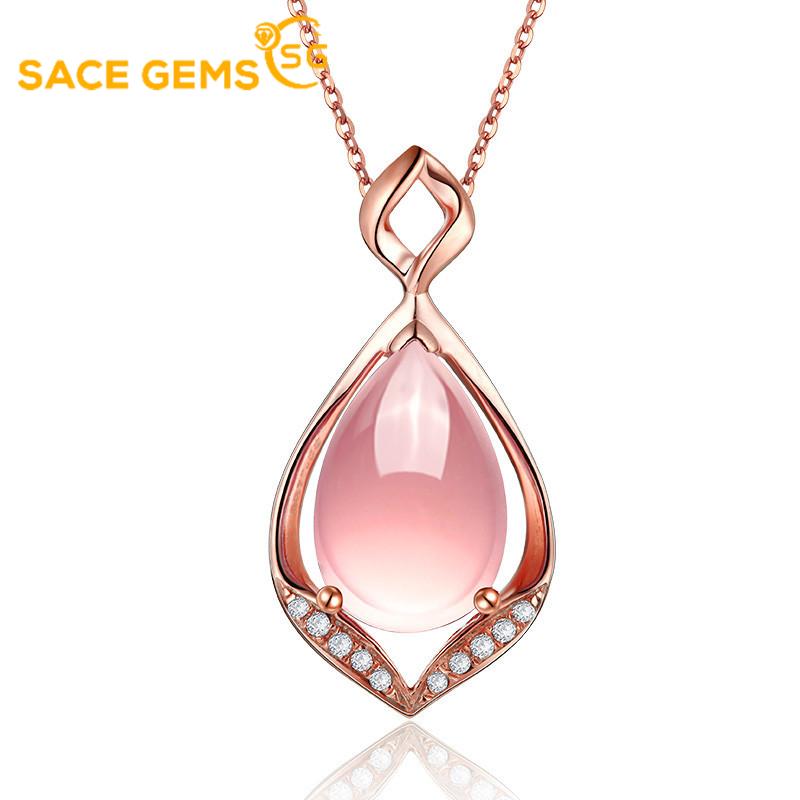 Sace Gems Женское ожерелье, кулон, медный сплав, циркон, модный подарок