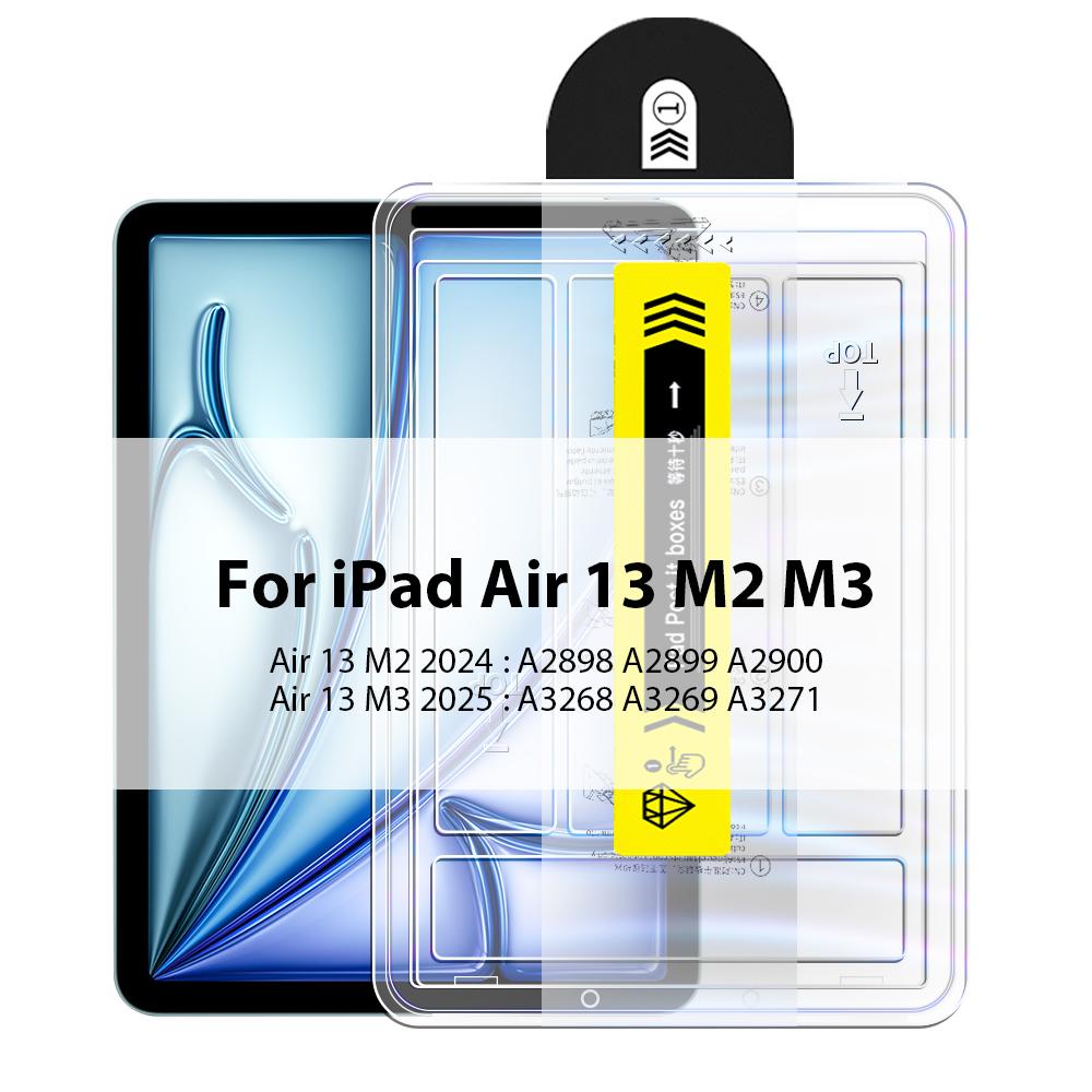 Tempered Glass For iPad Pro 11th 13 M4 M5 12.9 2025 Screen Protector A16 10th 9th 10 9 Generation Air 11 M3 M2 4 5 Mini 7 6 Film