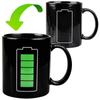 Changing Color Mugs Heat Temperature Change Coffee Cup Battery Pattern Anti-scald Milk Tea Juice Cup for Couple Christmas Gift