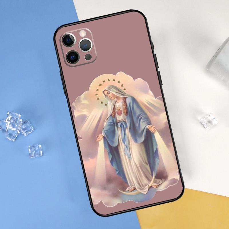 Чехол для телефона с изображением Девы Гваделупской для iPhone 16 Pro 15 Pro 11 13 14 Pro Max 12 Mini XR 16 15 Plus 16e