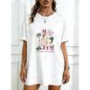 Футболка оверсайз черная с графикой «Курица уборщица» и текстом «Crazy Cleaning Lady Cleaning Is My Cardio» повседневная одежда для женщин