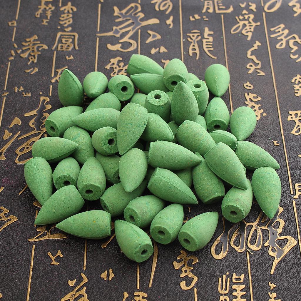 20pcs/pack Multiple Smell Colorful Natural Bullet Buddhism Backflow Incense Jasmine Smoke Hollow