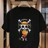 Американская ретро футболка с черепом и костями черепа, приключения ONE PIECE, лето, новинка, ретро мода, мужская и женская уличная одежда