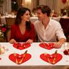 Valentine's Day Themed Heart-shaped Cutlery Placemats, Dining Table Decorations