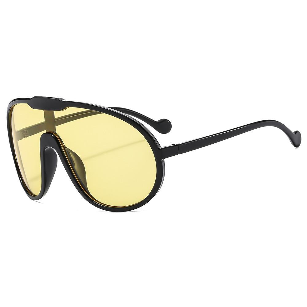 Оверсайз солнцезащитные очки в полной оправе Y2k для мужчин и женщин, УФ-защита UV400, ветрозащитные, для активного отдыха, модные