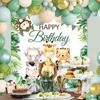Jungle Animal Balloon Background Set Jungle Safari Birthday Party Decoration Kids Boy Birthday Party Supplies Baby Shower Decor