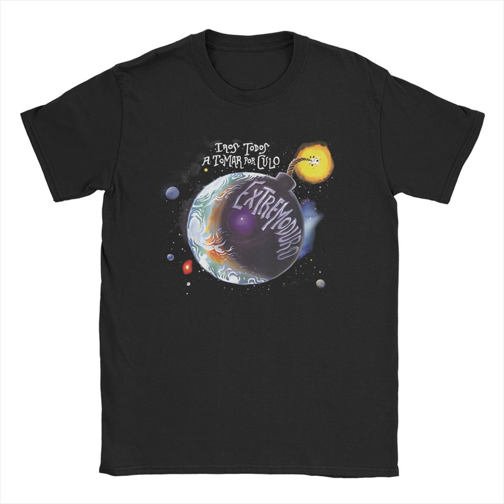 Extremoduro TShirt Unisex WOMEN Spanish Hard Rock Vintage Cotton Tee Shirt Crew Neck Short Sleeve T Shirt Big Size Clothing