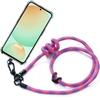Case - BOOLING - for Samsung Galaxy S24 FE - Shockproof - Anti-Scratch - Detachable Lanyard Pink
