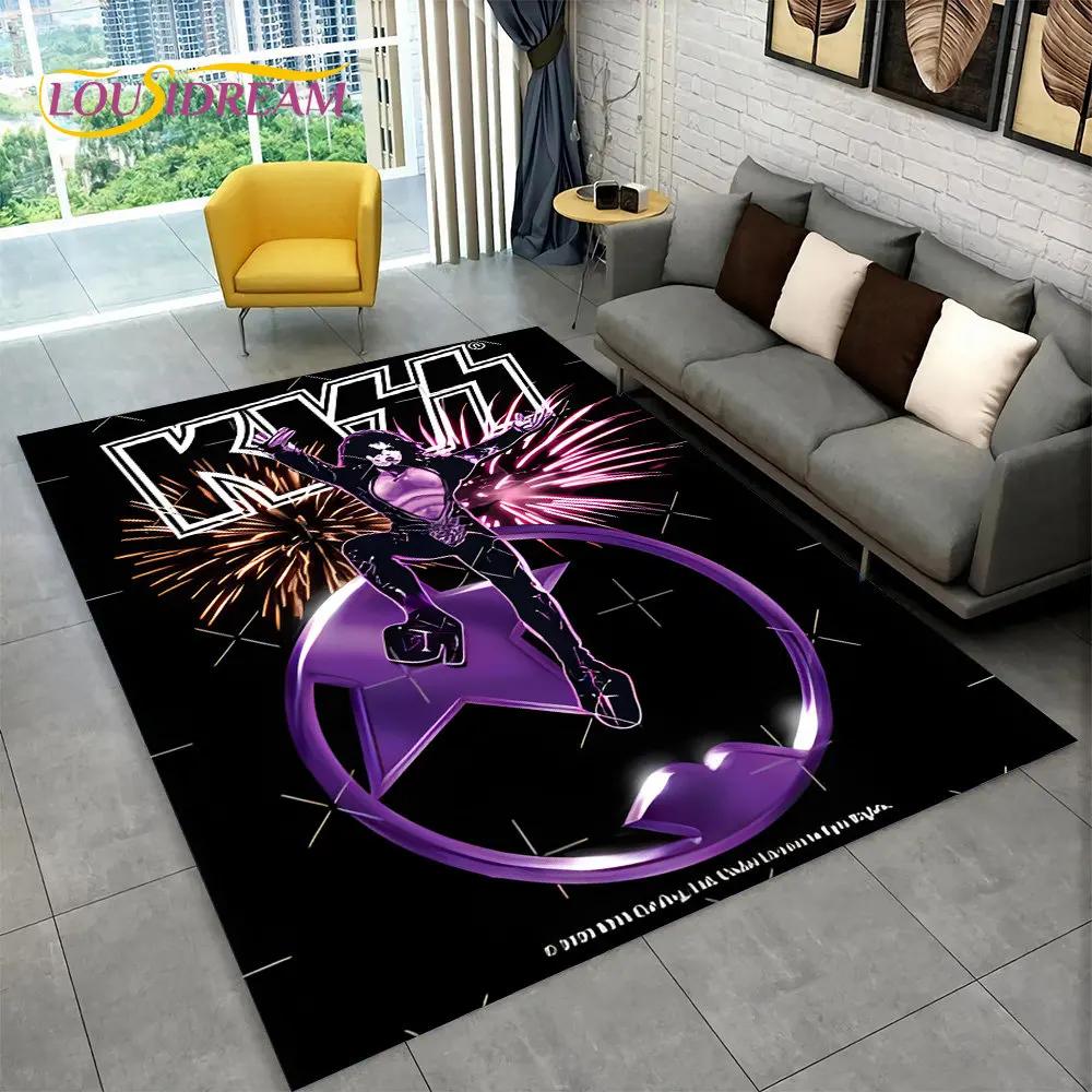 Коврик KISS Rock Band Retor, ковер для дома, гостиной, спальни, дивана, коврика, декор, кухонный нескользящий напольный коврик Alfombra