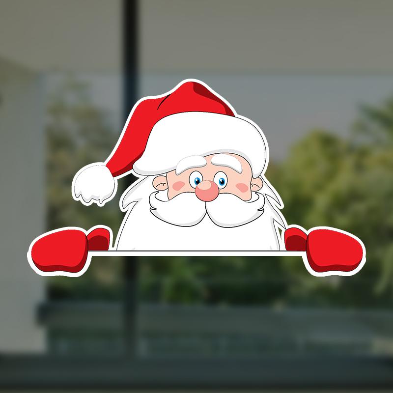 Самоклеящаяся наклейка с Рождеством, автомобильная наклейка, водонепроницаемые автодекоры