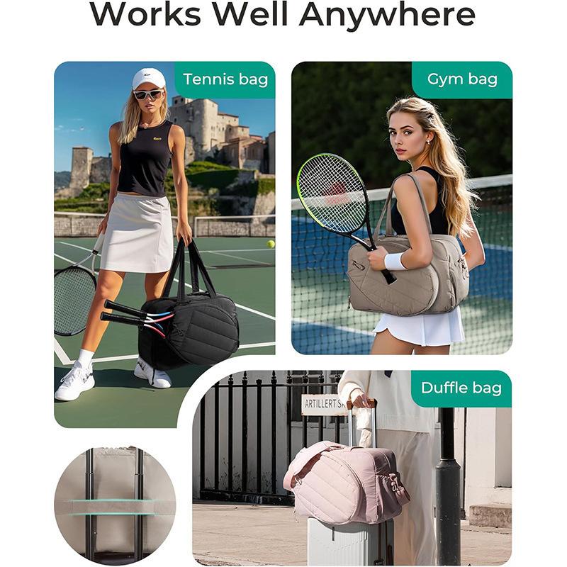 Badminton Tennis Pickleball Sports Bag, Gym Training Storage Duffle Bag For Men Women