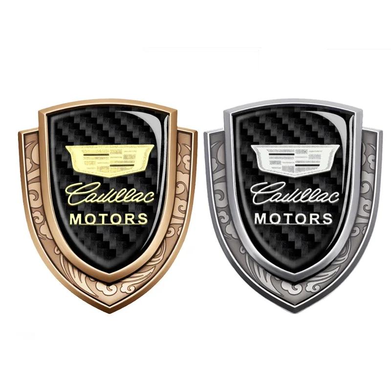 Carbon Fiber Car Logo Side Window Emblem Sticker for Cadillac Seville XT4 CT4 CT5 SLR CTS DTS ATS Escalade Exterior Accessories