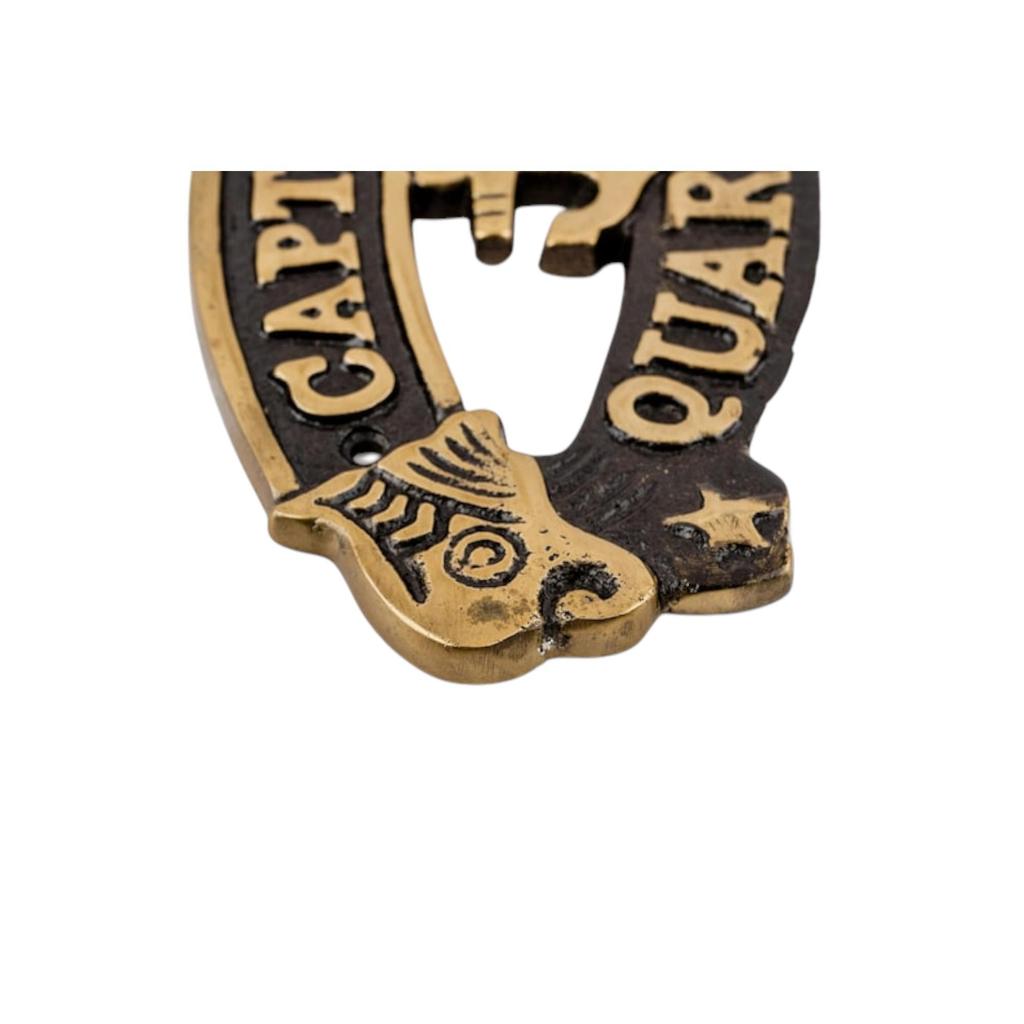 Дверная табличка на каюту капитана, морская подвеска, табличка с изображением корабля и лодки, отделка под старинную латунь, настенное искусство в морском стиле для дома, офиса