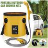 Portable Camping Shower Outdoor Shower With 20l Water Bucket 12v Car Washer Shower Set Electric Pump Outdoor Camping Travel Pet