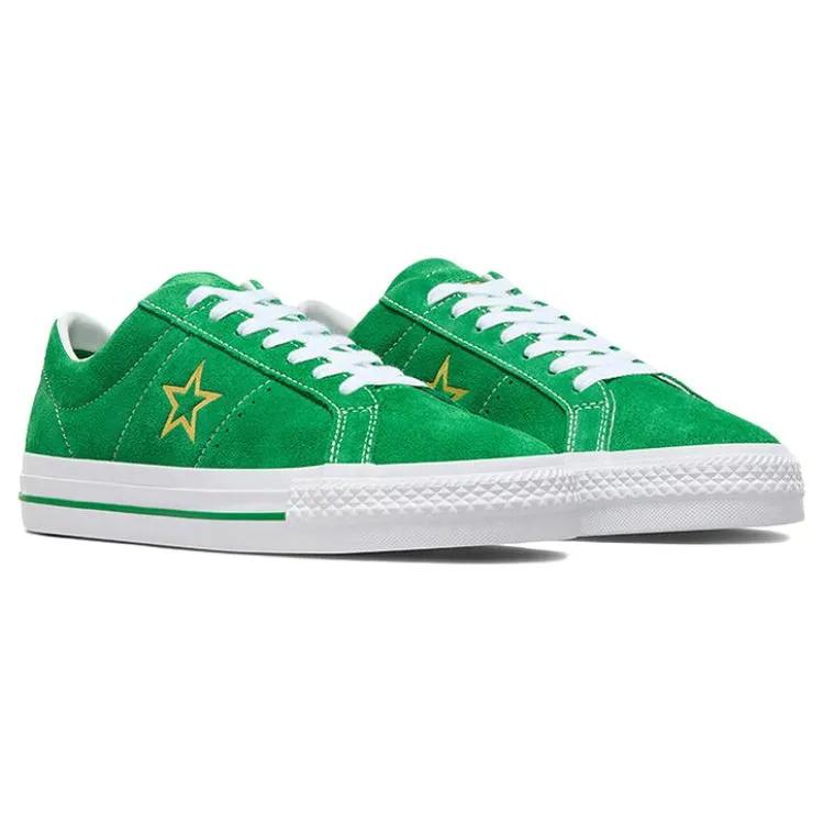 Converse One Star Pro 'Geeen Gold' (Unisex) Green / White / Gold Skate Shoes A06645C