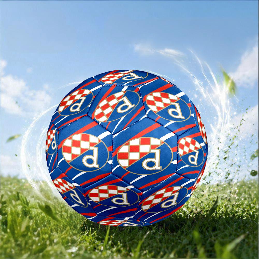Croatian Football Crest Design Size 5 Soccer Ball,Indoor/Outdoor Suitable for Training Matches Tournaments Practice Games Perfect Gift for Fan