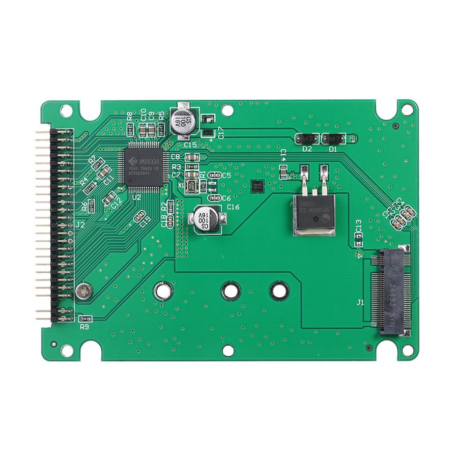 NGFF M.2 SATA SSD To 2.5 IDE 44 Pin Converter Adapter Case Black