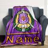 Customiz Name Personality Omega Psi Phi  Blanket Soft &Warm Sofa Office Bed Travel Lunch Break Blanket, Gift Suitable All Seasons
