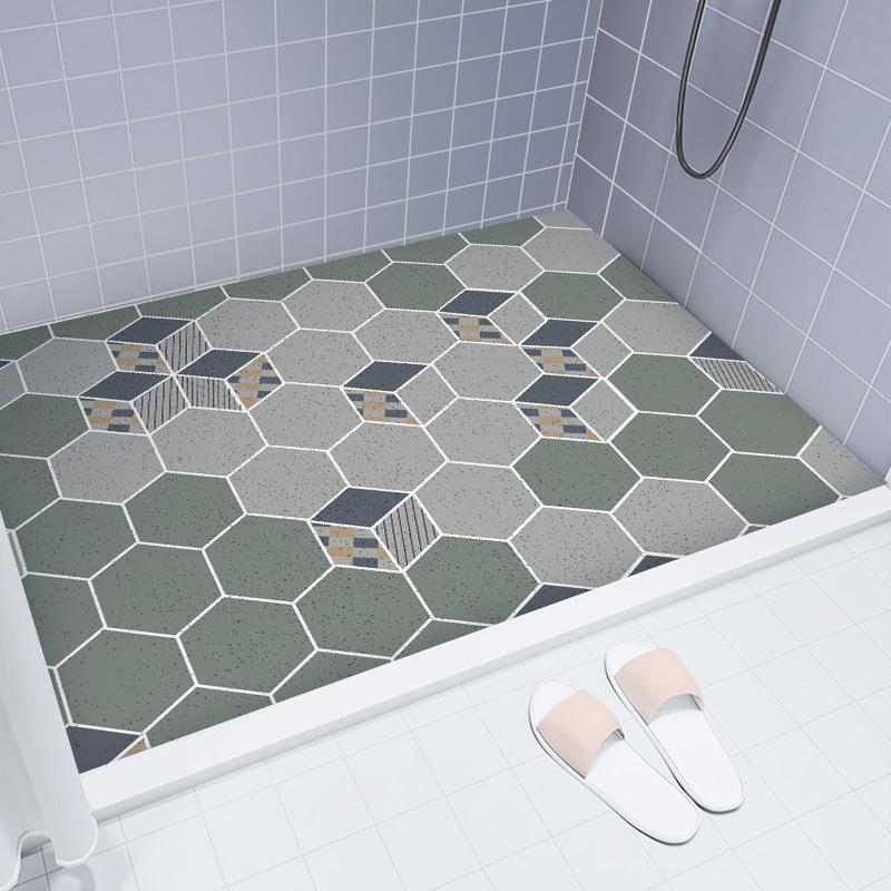 Ванная комната Туалет Нескользящий коврик Полный ковер Коврик для ног Выдолбленный Домашний Противоскользящий коврик Сетчатое дно Шелковое кольцо