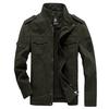 Spring And Autumn Jacket Men's Military Cotton Jacket Plus Size