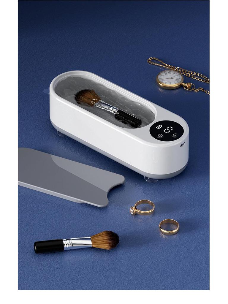 Portable Multifunctional Ultrasonic Cleaner for Jewelry, Makeup Brushes, and Eyeglasses