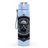 1PC Vintage Man Metal Badge Print 750ml Color Plastic Sports Water Bottle Leakproof Flip Straw Lid Suitable for Sports Office Home Use