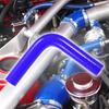 X AUTOHAUX Silicone Reducer Hose Pipe Bend Turbo Intercooler 25mm Inner Diameter 90 Degree Elbow Blue