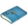 Кожаный ежедневник премиум-класса Vintage Journal с металлическим ключом и бумагой ручной работы (синий).5x7
