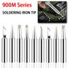 5pcs 900M-T Series Soldering Iron Tips K/SK/B/I/IS/1C/2C/3C/4C/2.4D/3.2D Lead-Free Welding Head BGA Soldering Tools Accessories
