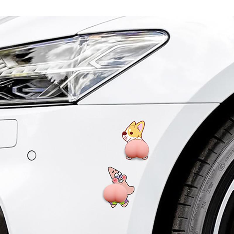 Door Anti-Collision Tape 3D Silicone Sticker Cute Cartoon Sticker For Door Stops Car Phone Case Anti-Hit