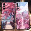 Розовый весенний чехол с цветами сакуры для Samsung Galaxy S24 S23 S22 S20 S21 FE Ultra S10 S10E S9 S8 Plus 5G Силиконовый чехол-сумка