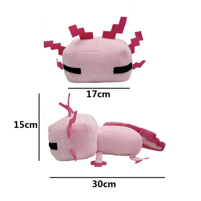 30cm Pink Axolotl Plush Toy Kawaii Stuffed Creeper Animal Newt Toy Plush Doll Pillow Toys Children Kids Holiday Xmas Gifts