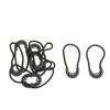 10x Zipper Pulls Cord Rope Ends Lock Zip Slider Replacement Fastener Loops for Clothing/Bags Garment Sportswear Accessories
