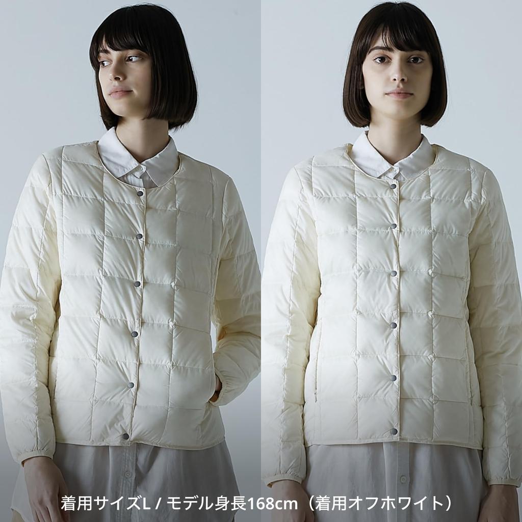 TAION Женская пуховая куртка с круглым вырезом и пуговицами (TAION-W104)