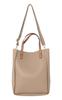 Beige A4 Compatible Bag for Shoulder Tote Commuter Office Shoulder Large PC Brand [ANTIC RAG] 2-way Women, Color-coordinated Bag, Bag, Bag, Bag,