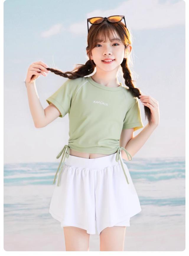 Girls' High-End Tankini Swimsuit - Summer Beach Fashion for Kids