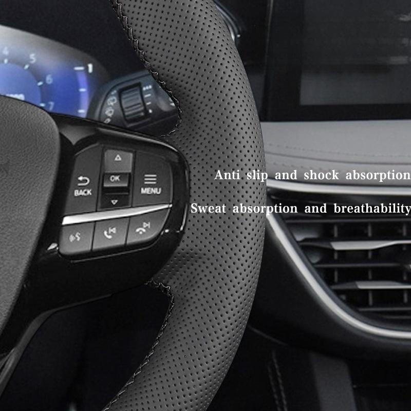 Чехол на руль автомобиля из микрофибры для Toyota Corolla 04 Land Cruiser 05 Camry Автомобильный интерьер Стайлинг автомобиля