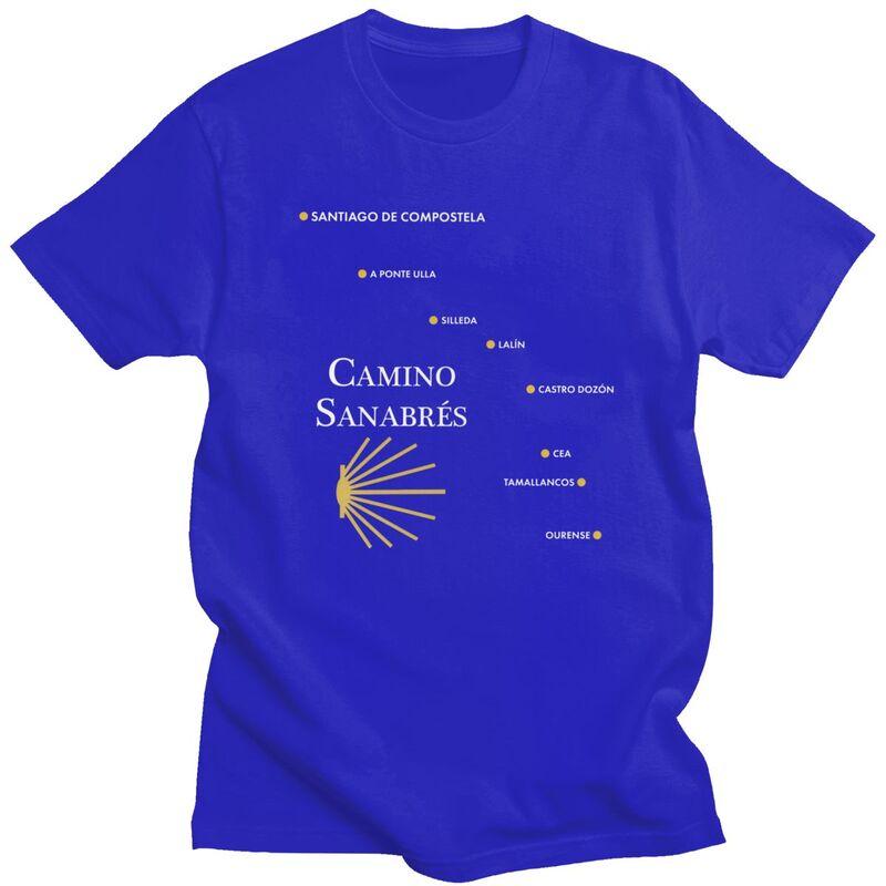 Custom Fashion Buen Camino De Santiago T Shirts Men ShortSleeve El Camino Way Tshirt Casual Tee 100 Cotton Oversized Tshirts