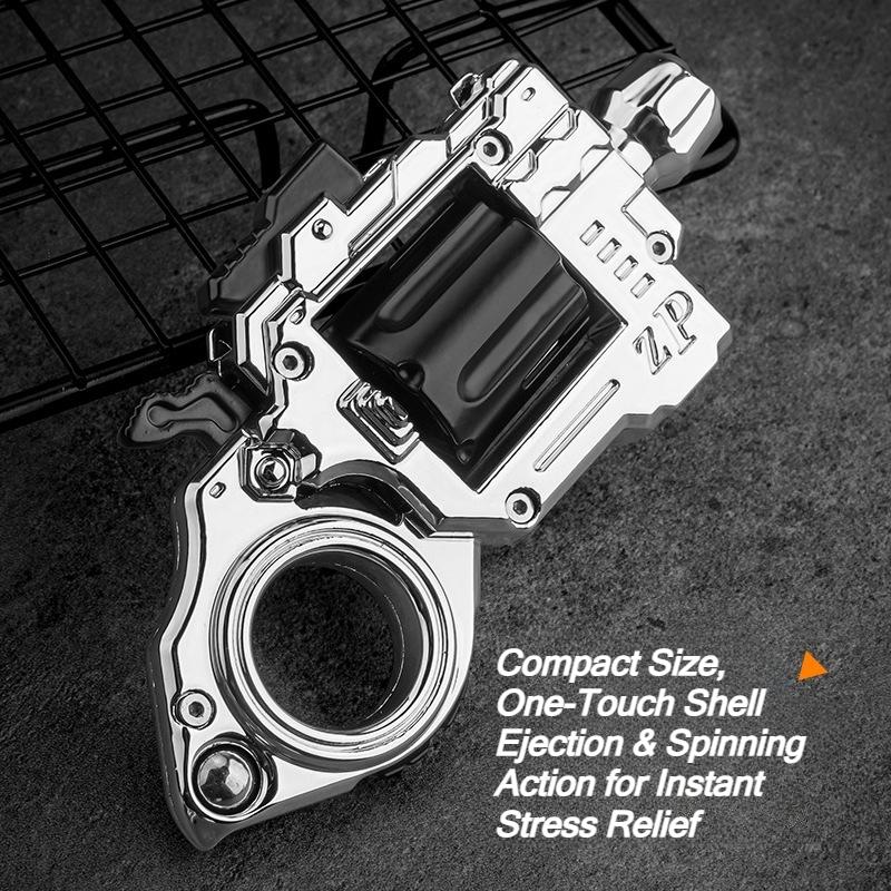 EDC Спиннер-вертушка Игрушка Револьвер Сплав Мини Модель Пистолета Металлическое Коллекционное Кольцо-Пистолет для Веселой Стрельбы Снятия Стресса Подарки для Мальчиков