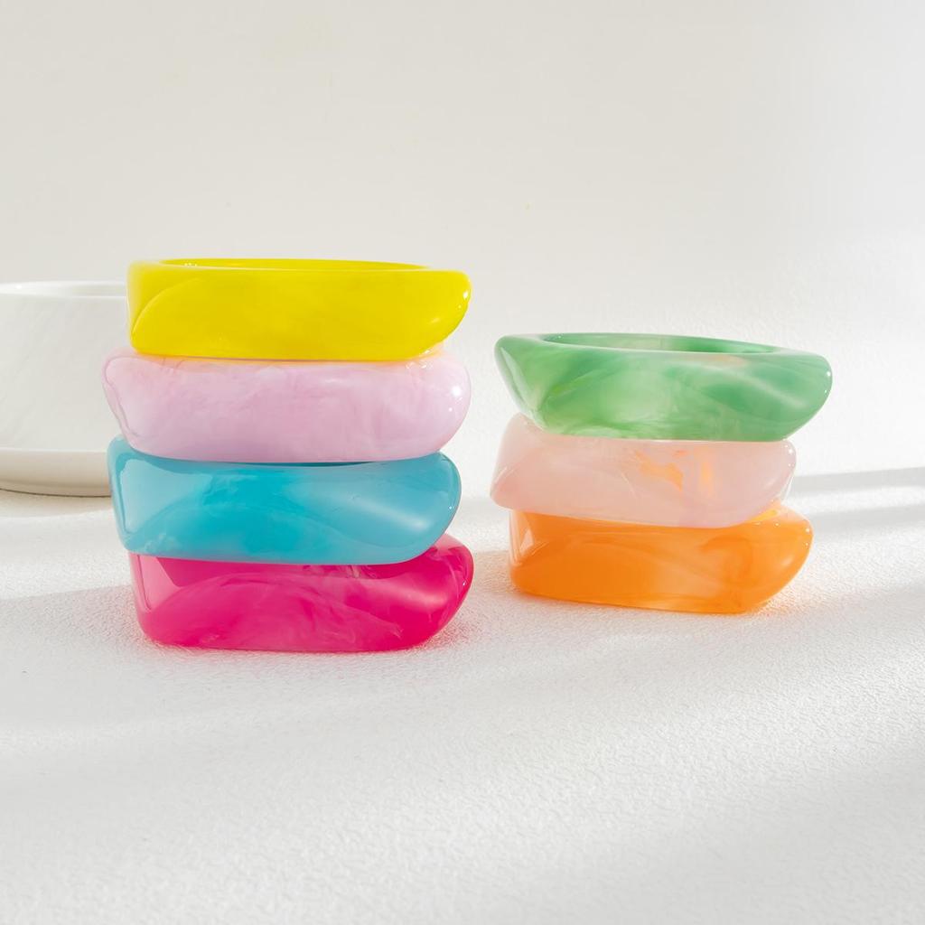 Винтажный многоугольный полупрозрачный браслет из черепахового панциря - европейский и американский трансграничный дизайн