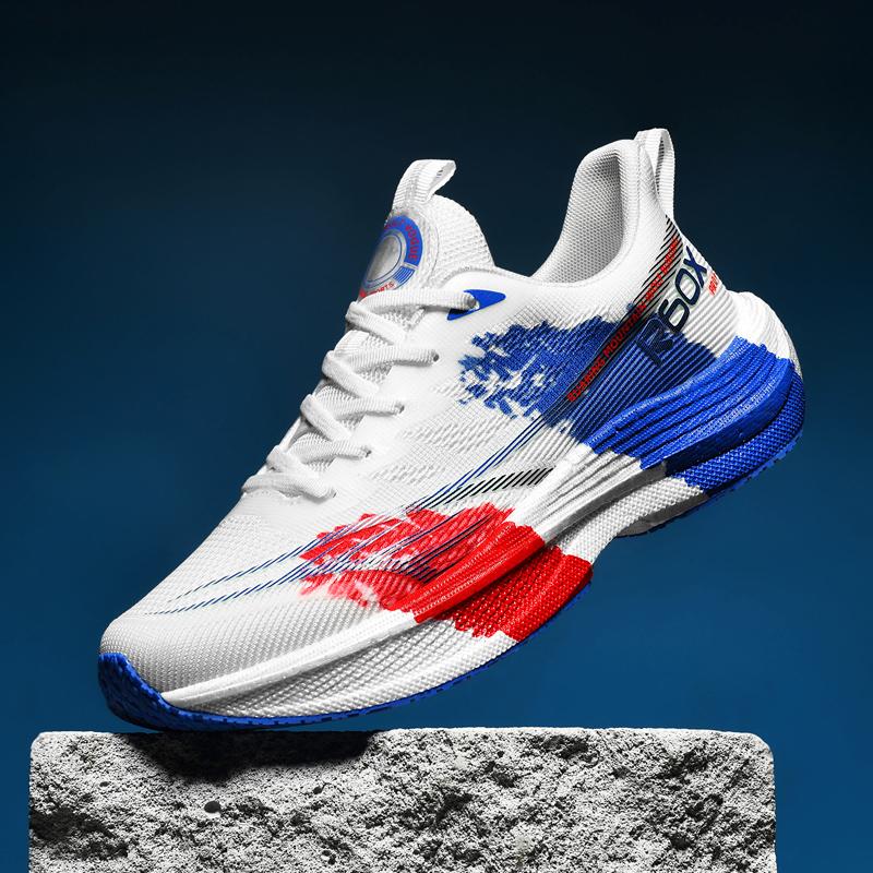 Men Casual Sports Running Shoes Carbon Board Marathon Training Breathable Women's Jogging Athletic Nonskid Walking Sneakers