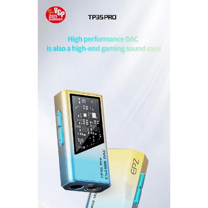 EPZ TP35 Pro Донгл Type C USB ЦАП Аудио HiFi Декодер Портативный Аудио Усилитель для Наушников CS43198X2 Декодер Поддержка Эквалайзера Микрофон Звонки