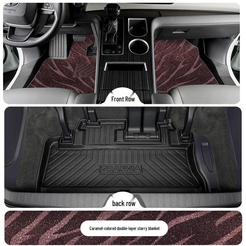 TPE Коврики в салон для Toyota Sienna 7-местная, Первый ряд, 2021-2025